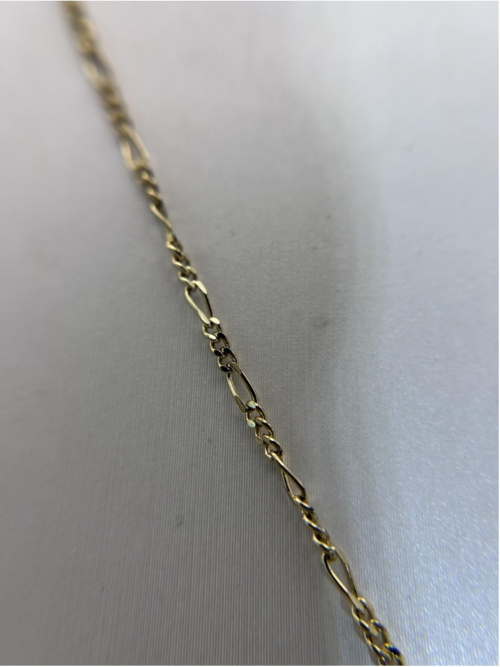 Ana Luisa Necklace Gold Tone Figaro Chain Lobster Clasp Minimalist Layering - Picture 3 of 6